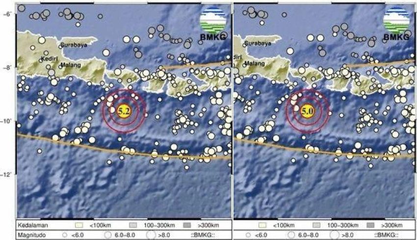 NUSABALI Gempa 5 0 Dan 5 2 SR Mengguncang Bali Getaran Terasa