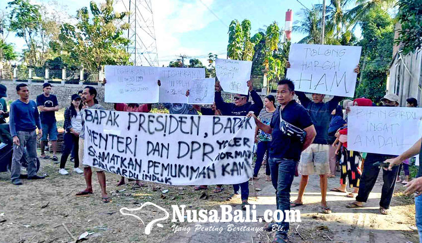 NUSABALI Warga Demo Proyek Sutet Di Desa Tinga Tinga