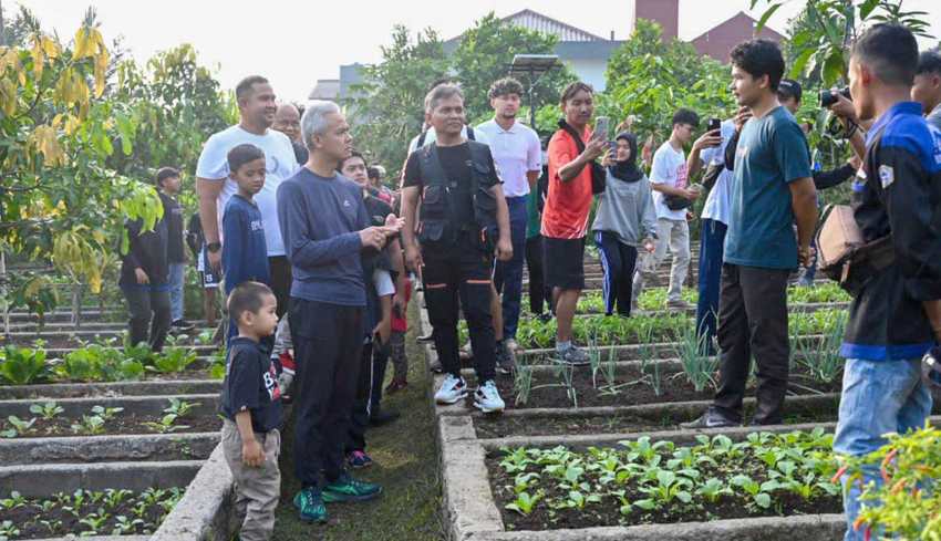 Nusabali Terjun Di Bogor Ganjar Bahas Ketahanan Pangan