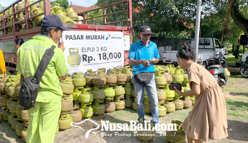 NUSABALI Pertamina Gelar Pasar Murah LPG 3 Kg