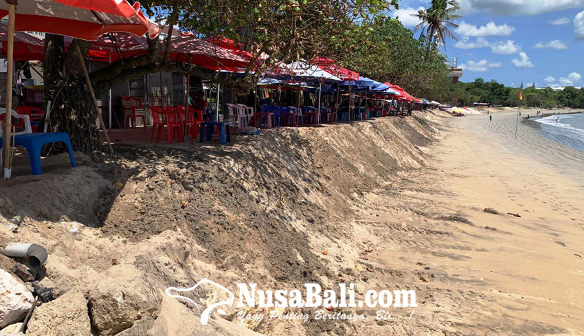 NUSABALI Penanganan Abrasi Di Pantai Kuta Mundur