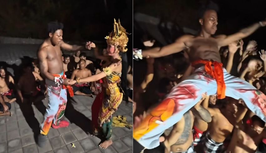 Nusabali Serunya Ishowspeed Menari Kecak Di Uluwatu Bali Makin