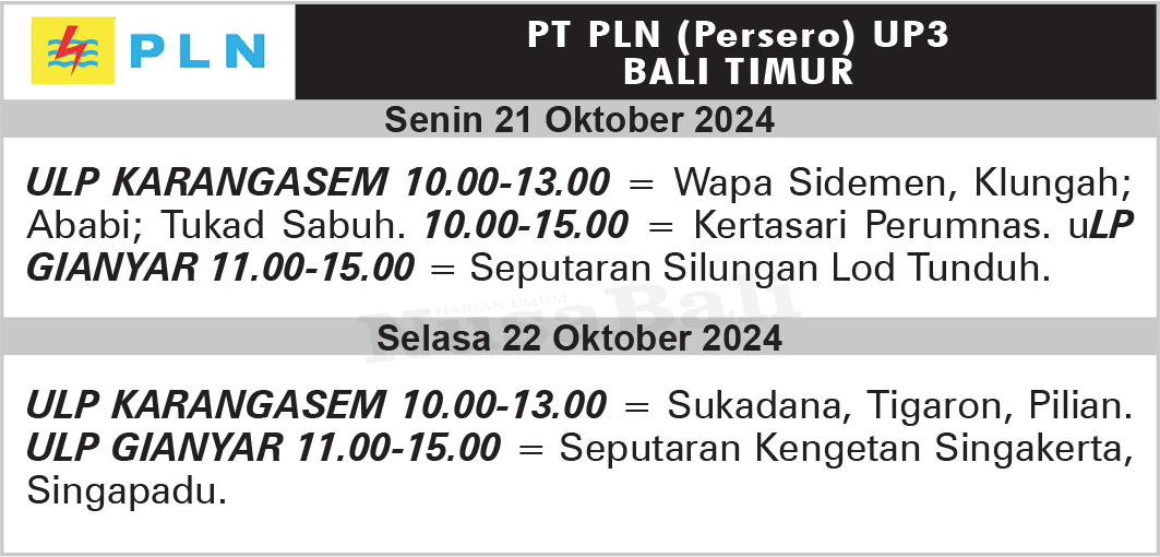 NusaBali.com Pengumuman