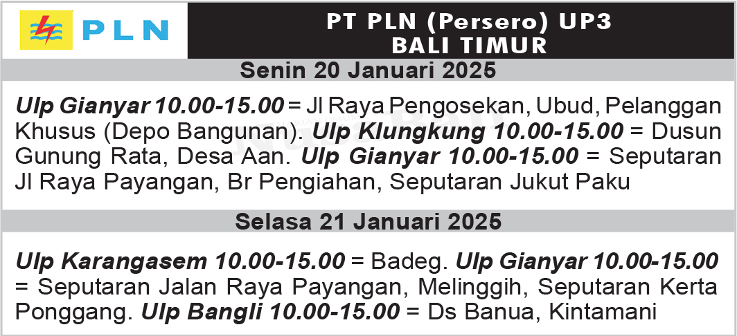 NusaBali.com Pengumuman