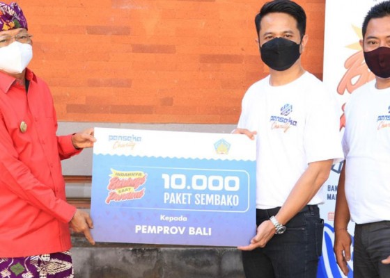 Nusabali.com - pemprov-terima-10000-paket-sembako-dari-pansaka-charity