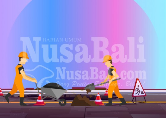 Nusabali.com - tabanan-perbaiki-jalan-rusak-53735-km