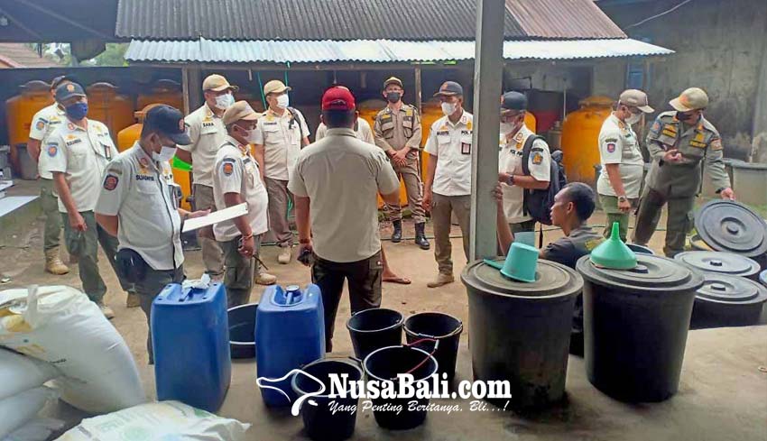 Satpol Pp Amankan 75 Liter Arak Gula