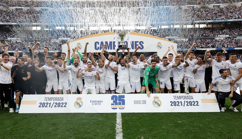 NUSABALI.com - Real Madrid Juara Liga Spanyol 2021/22