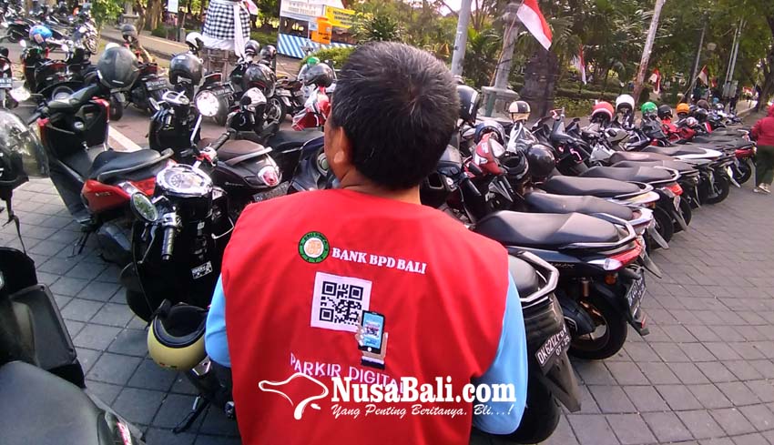 NUSABALI.com - Parkir Di Denpasar Mulai Terapkan QRIS