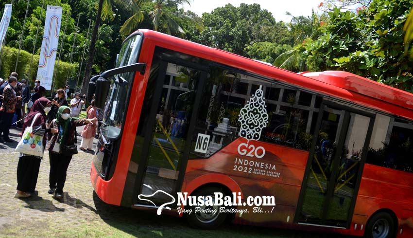 NUSABALI.com - 30 Bus Listrik Siap Beroperasi Saat KTT G20