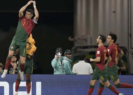 Nusabali.com - rekor-ronaldo-selalu-cetak-gol-di-lima-piala-dunia