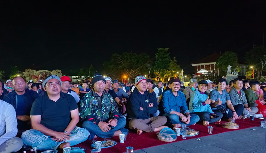 Nusabali Com Pemkab Gelar Nobar Di Alun Alun Bangli