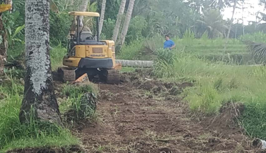 Nusabali Com Kodim Gianyar Rabat Jalan Sepanjang Meter