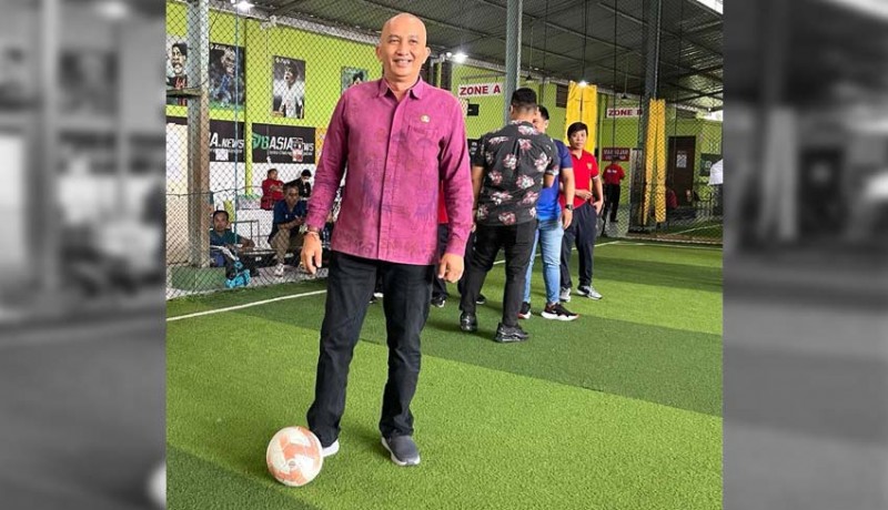 www.nusabali.com-disnaker-esdm-bali-gelar-liga-futsal-sambut-mayday