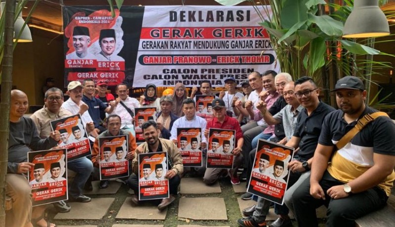 www.nusabali.com-relawan-gerak-gerik-pendukung-ganjar-pranowo-erick-thohir-rapatkan-barisan