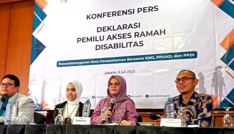 NUSABALI.com - Bawaslu Deklarasi Pemilu Ramah Disabilitas