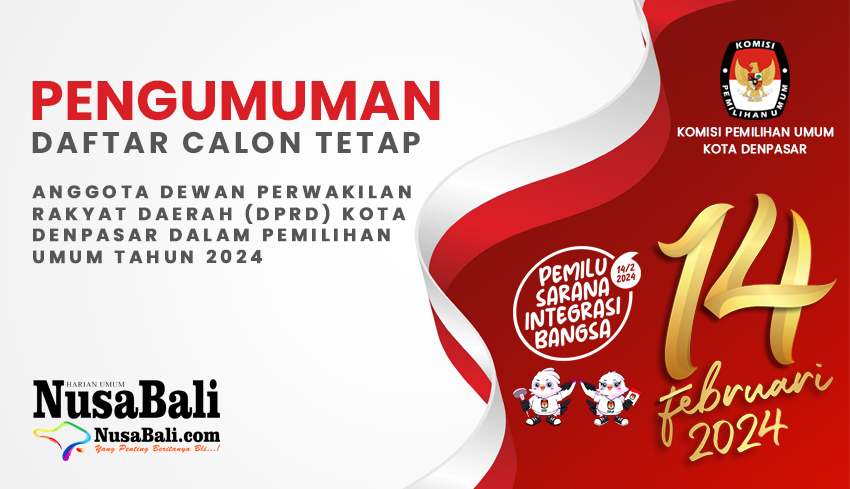 NUSABALI.com - Daftar Calon Tetap Anggota Dewan Perwakilan Rakyat ...