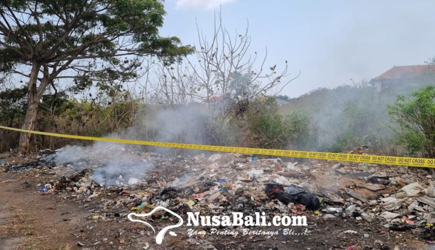 www.nusabali.com-sepanjang-jalan-perum-pasraman-unud-diberi-line-larangan-buang-sampah