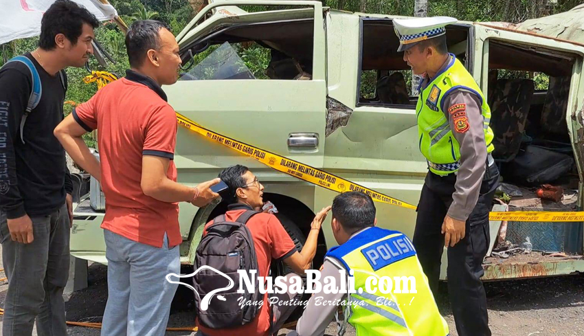 Nusabali Com Sopir Minibus Maut Diamankan Di Mapolres