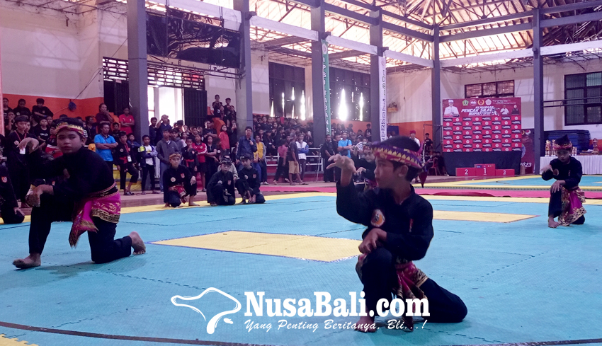 www.nusabali.com-ratusan-siswa-ikuti-kejuaraan-pencak-silat-bupati-cup