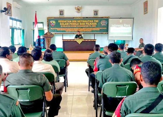 Nusabali.com - kodim-1616gianyar-gelar-pembinaan-netralitas-tni