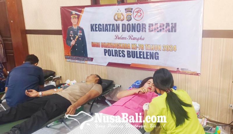 www.nusabali.com-polres-buleleng-gelar-donor-darah