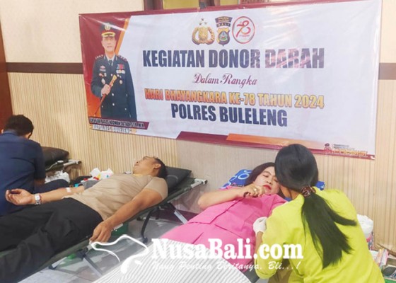 Nusabali.com - polres-buleleng-gelar-donor-darah