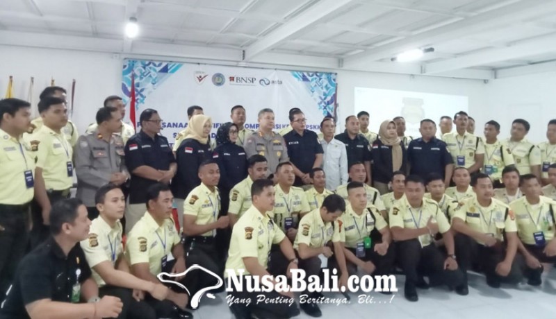 www.nusabali.com-polda-bali-gelar-uji-kompetensi-satpam