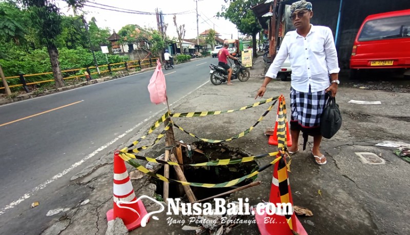 www.nusabali.com-kaling-samplangan-tunggu-perbaikan-gorong-gorong-jebol