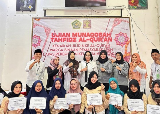 Nusabali.com - lapas-perempuan-kerobokan-gelar-ujian-munaqosah-tahfidz-al-quran