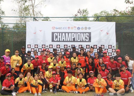 Nusabali.com - tim-putri-indonesia-juarai-cricket-bbi-womens-t20i