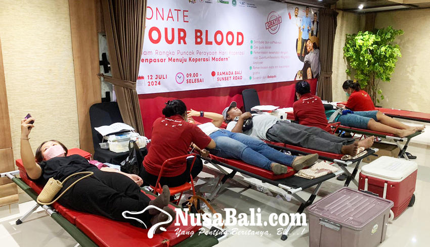 www.nusabali.com-koperasi-central-hutama-mandiri-gelar-donor-darah-130-orang-ikut-berpartisipasi