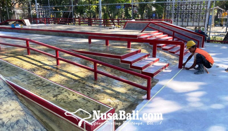 www.nusabali.com-skate-park-lumintang-segera-bisa-dimanfaatkan-warga