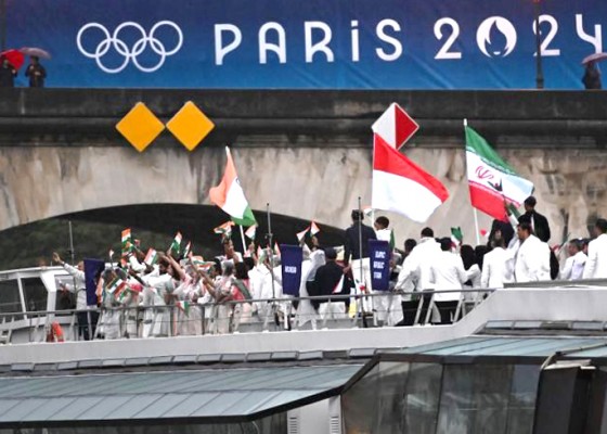 Nusabali.com - olimpiade-paris-2024-dibuka-di-sungai-seine