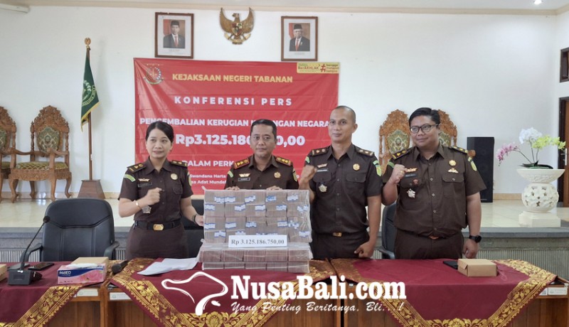 www.nusabali.com-kejari-tabanan-terima-uang-pengganti-rp-3-miliar-lebih