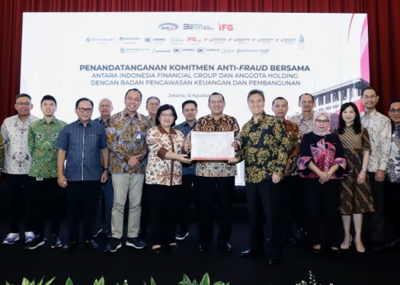 Nusabali.com - jasa-raharja-dan-anggota-holding-ifg-tandatangani-komitmen-anti-fraud-bersama-bpkp