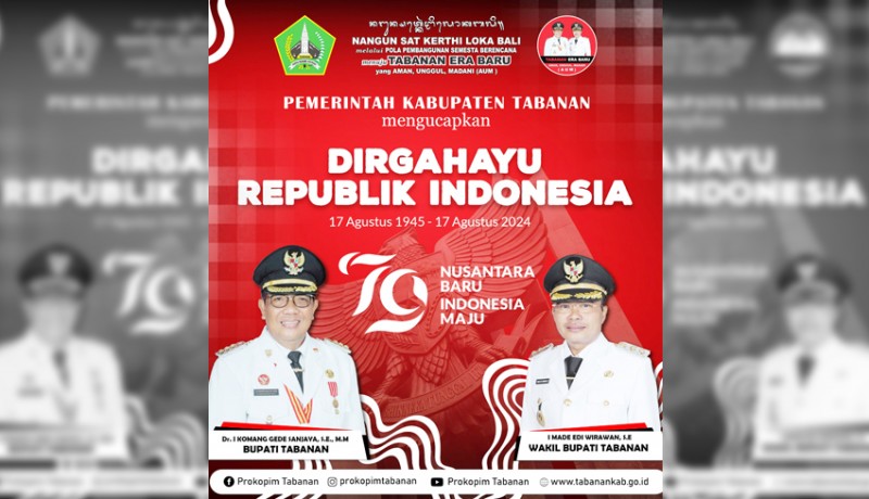 www.nusabali.com-pemkab-tabanan-mengucapkan-dirgahayu-ri-ke-79