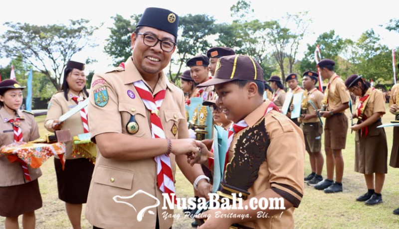 www.nusabali.com-apel-hari-jadi-pramuka