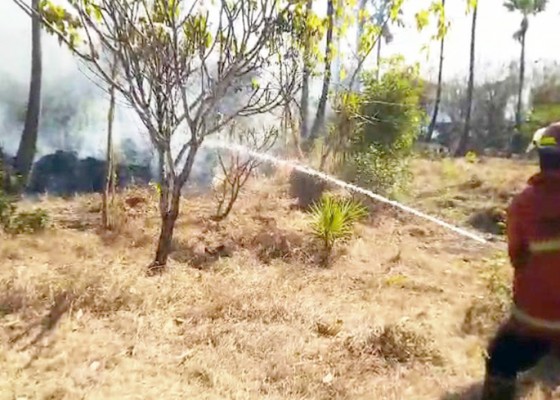 Nusabali.com - 10-ha-lahan-kebun-di-baturinggit-terbakar