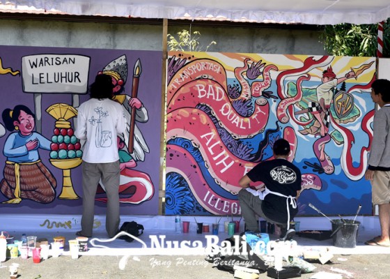 Nusabali.com - kpu-bali-undang-seniman-mural-suarakan-kegelisahan