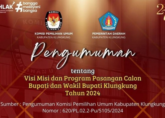 Nusabali.com - pengumuman-visi-misi-dan-program-pasangan-calon-bupati-dan-wakil-bupati-klungkung-tahun-2024