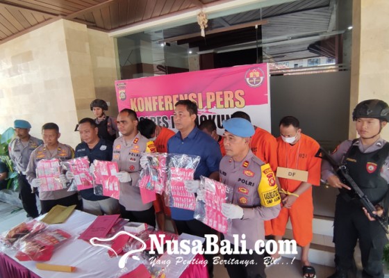 Nusabali.com - polres-klungkung-bekuk-5-tersangka-narkoba