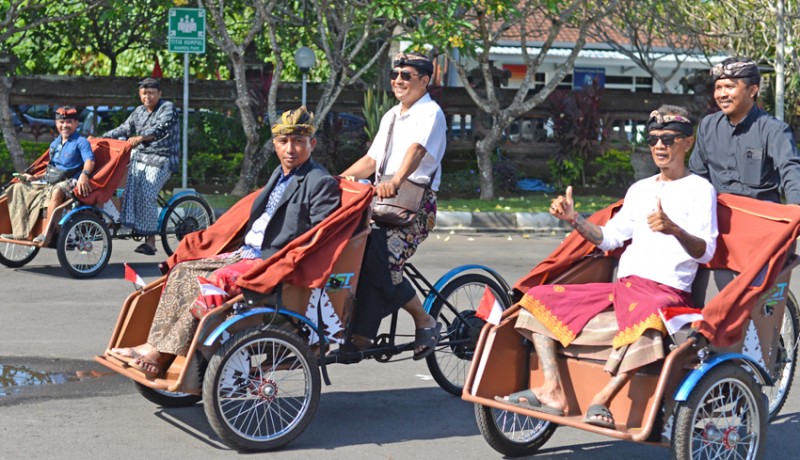 www.nusabali.com-becak-listrik-untuk-kawasan-wisata-bali