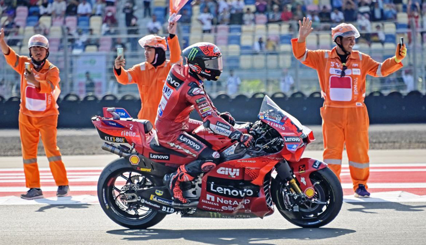 Juara Sprint Race, Bagnaia Pepet Jorge Martin