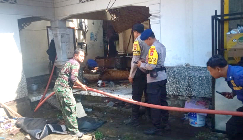 Korsleting Listrik, Rumah Kos Terbakar