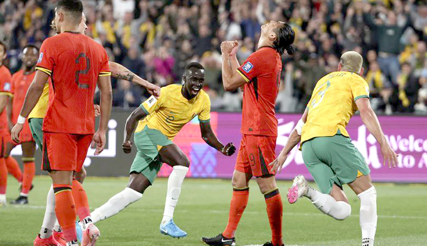 Sempat Tertinggal Lebih Dulu, Australia Kalahkan China 3-1