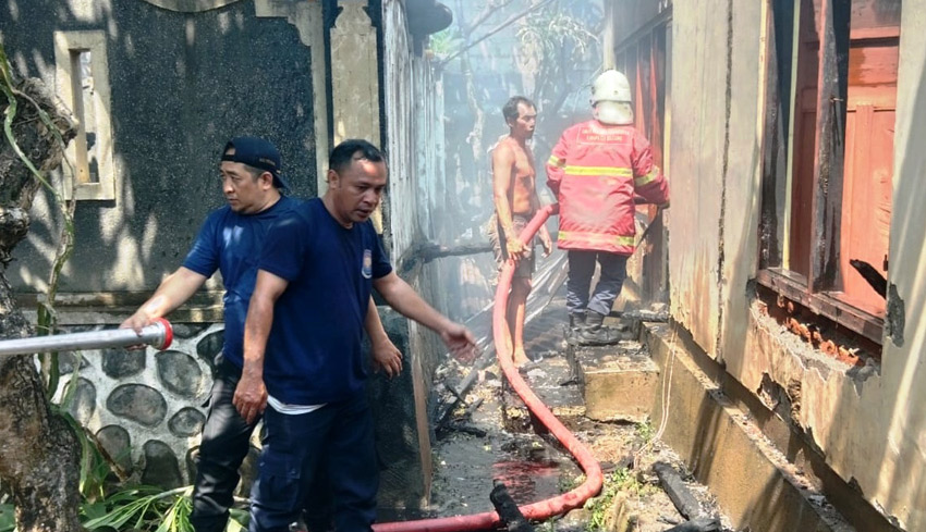 Kebakaran Hanguskan Rumah di Kaliasem, Kerugian Ratusan Juta