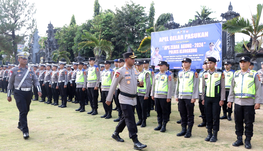 Polres Klungkung Apel Pasukan Operasi Zebra Agung 2024