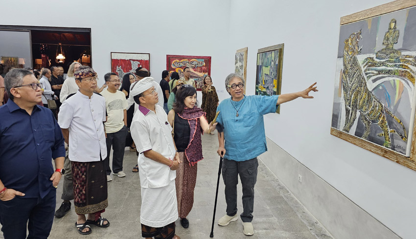 www.nusabali.com-butet-kertaredjasa-gelar-pameran-tunggal-eling-lan-waspada-di-ubud-gianyar