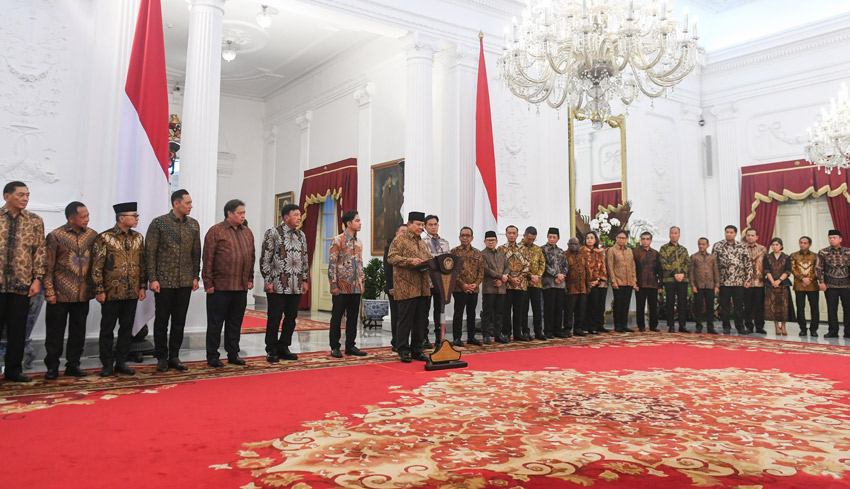 Prabowo Umumkan Kabinet Merah Putih